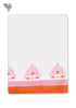 Handloom Cotton Hand Towel With Block Print Border