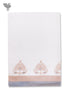 Handloom Cotton Hand Towel With Block Print Border