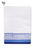 Handloom Cotton Hand Towel With Block Print Border
