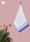 Handloom Cotton Hand Towel With Block Print Border