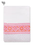 Handloom Cotton Hand Towel With Block Print Border