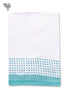 Handloom Cotton Hand Towel With Block Print Border
