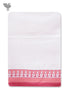 Handloom Cotton Hand Towel With Block Print Border