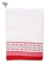 Handloom Cotton Hand Towel With Block Print Border