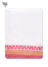 Handloom Cotton Hand Towel with Block Print Border