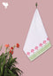 Handloom Cotton Hand Towel With Block Print Border