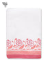Handloom Cotton Hand Towel with Block Print Border