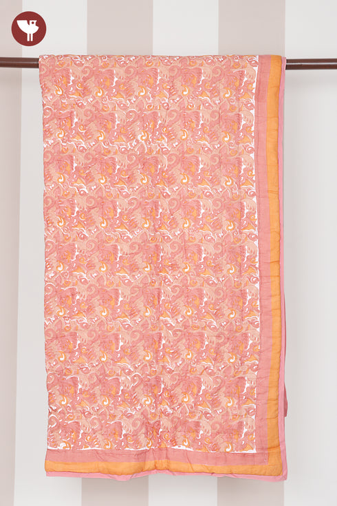 Mulmul Cotton Quilt in Block Print