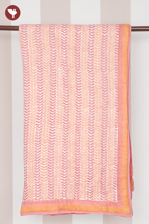 Mulmul Cotton Quilt in Block Print