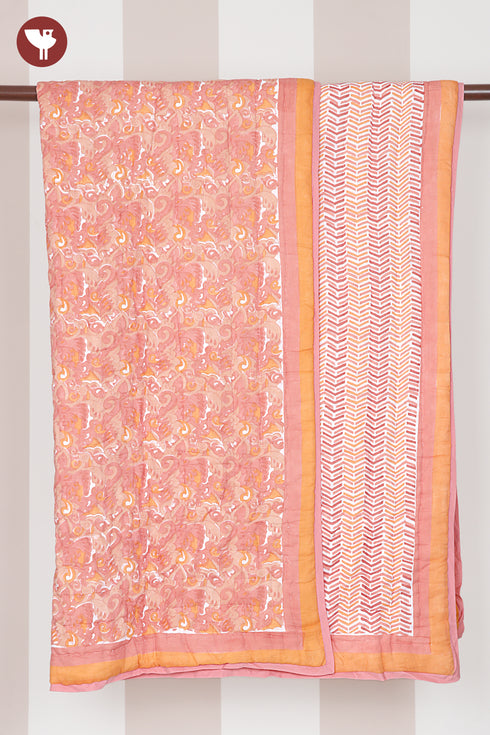 Mulmul Cotton Quilt in Block Print