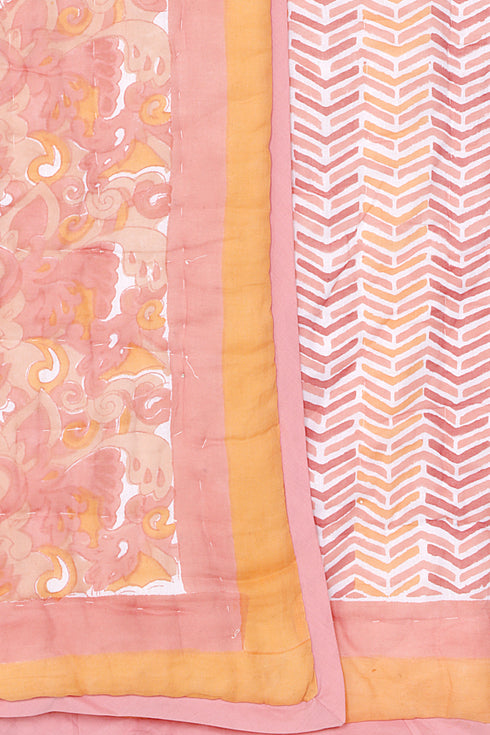 Mulmul Cotton Quilt in Block Print