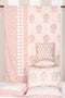 20s Cotton Bed Cover in Floral Block Print