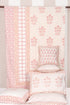 20s Cotton Bed Cover in Floral Block Print