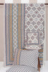 20s Cotton Bed Cover In Geometric Print