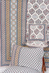 20s Cotton Bed Cover In Geometric Print