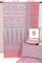 20s Cotton Bed Cover in Floral Block Print