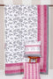 20s Cotton Bed Cover in Floral Block Print