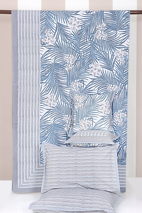 20s Cotton Bed Cover In Foliage Print