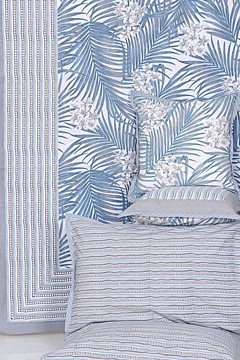 20s Cotton Bed Cover In Foliage Print
