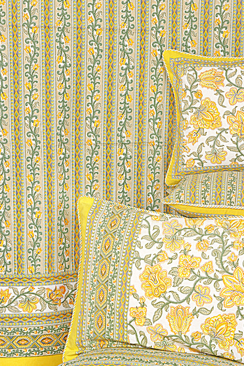 20s Cotton Bed Cover In Floral Print