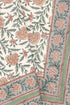 20s Cotton Bed Cover in Block Print