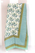 20’s Cotton Bed Cover In Floral Block Print