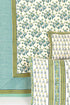20’s Cotton Bed Cover In Floral Block Print