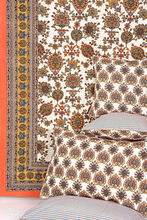 20s Cotton Bed Cover In Floral Print