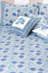 20s Cotton Bed Cover in Floral Block Print