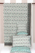 20s Cotton Bed Cover in Graphic Block Print