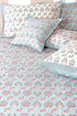 20s Cotton Bed Cover in Graphic Block Print