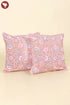 20s Cotton Cushion Cover in Floral Block Print