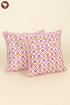 20s Cotton Cushion Cover In Geometric Block Print