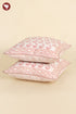 20s Cotton Cushion Cover in Floral Block Print