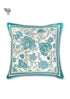20s Cotton Cushion Cover In Emerald Green Floral Print