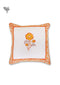 20s Cotton Cushion Cover in Floral Block Print