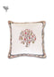 20s Cotton Cushion Cover in Block Print with Piping