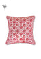 20s Cotton Cushion Cover in Block Print with Piping