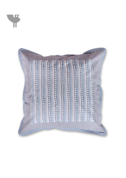 20s Cotton Cushion Cover In Foliage Print