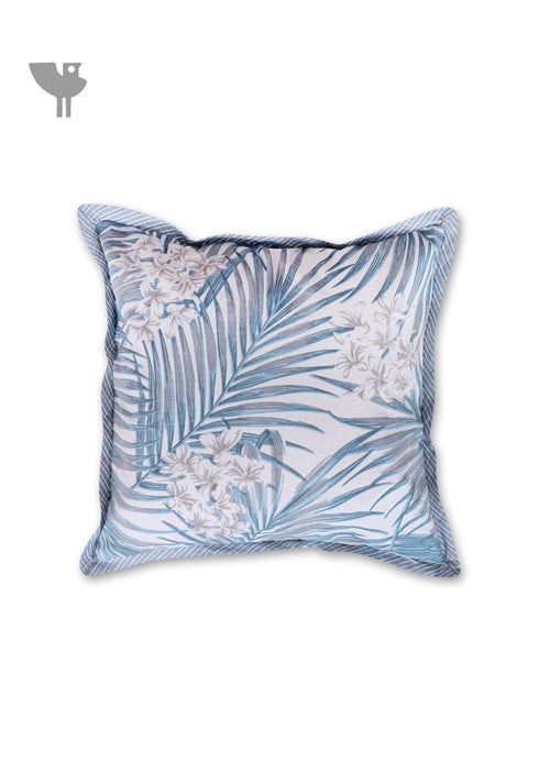 20s Cotton Cushion Cover In Foliage Print