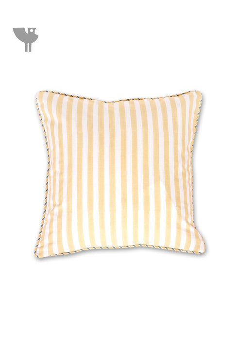 20s Cotton Cushion Cover in Floral Block Print