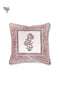 20s Cotton Cushion Cover in Floral Block Print