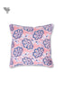 20s Cotton Cushion Cover in Floral Block Print