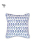 20s Cotton Cushion Cover in Block Print with Piping