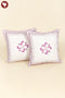 20s Cotton Cushion Cover in Floral Block Print