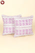 20s Cotton Cushion Cover in Floral Block Print