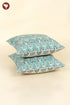 20s Cotton Cushion Cover in Block Print with Piping