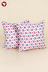 20s Cotton Cushion Cover in Geometric Block Print