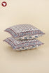 20s Cotton Cushion Cover in Floral Block Print