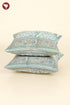 20s Cotton Cushion Cover in Floral Block Print